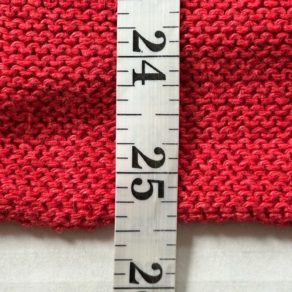Eileen Fisher 100% hemp coral color  cardigan MED